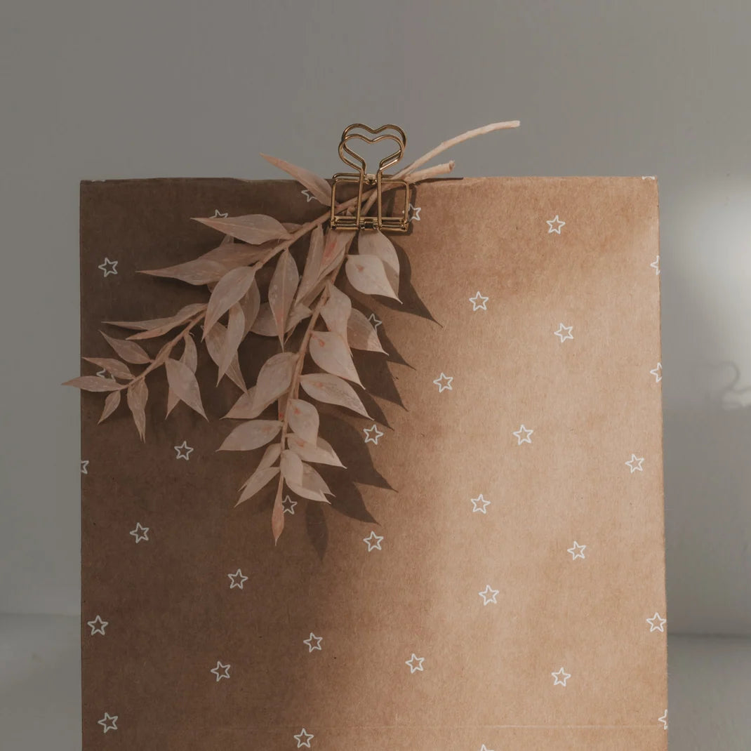 Eulenschnitt Clip klein gold 8er Set - athomewithpaula