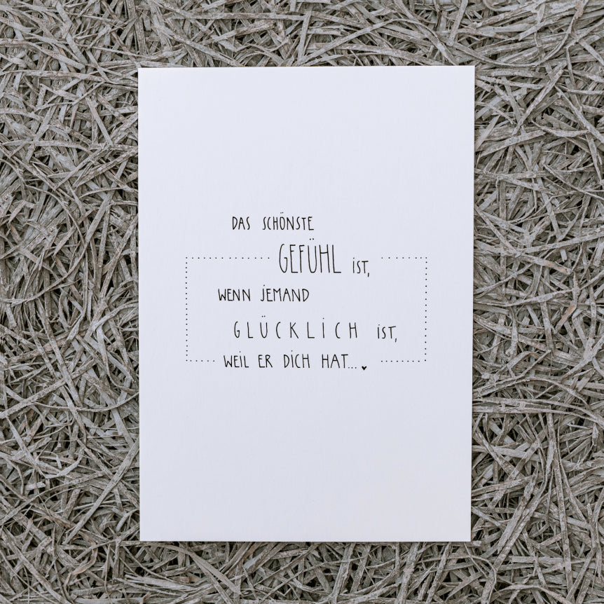 Postkarte-Das schönste Gefühl