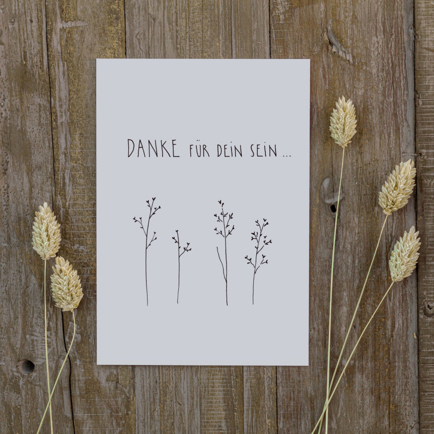 Postkarte-Danke für dein Sein