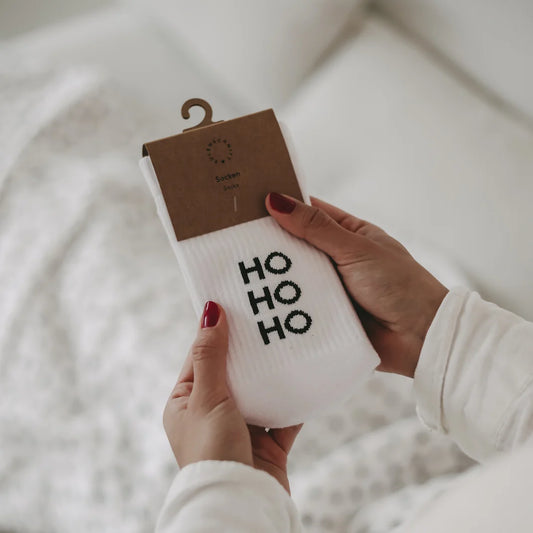 Eulenschnitt Socken Ho Ho Ho Gr.M - athomewithpaula