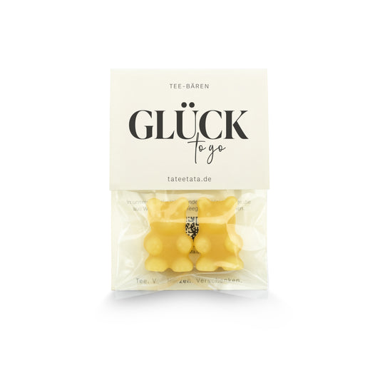 TaTeeTaTa Glück to go Tee-Bären MINI - Pfirsich Zitrone Geschmack - athomewithpaula