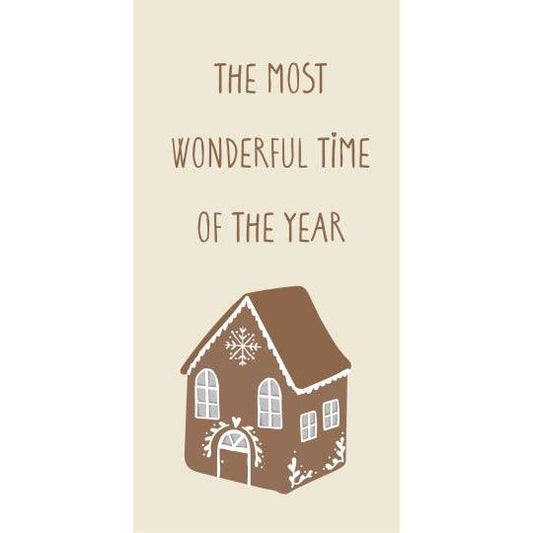 Serviette mit Lebkuchenhaus "The most wonderful time of the year"