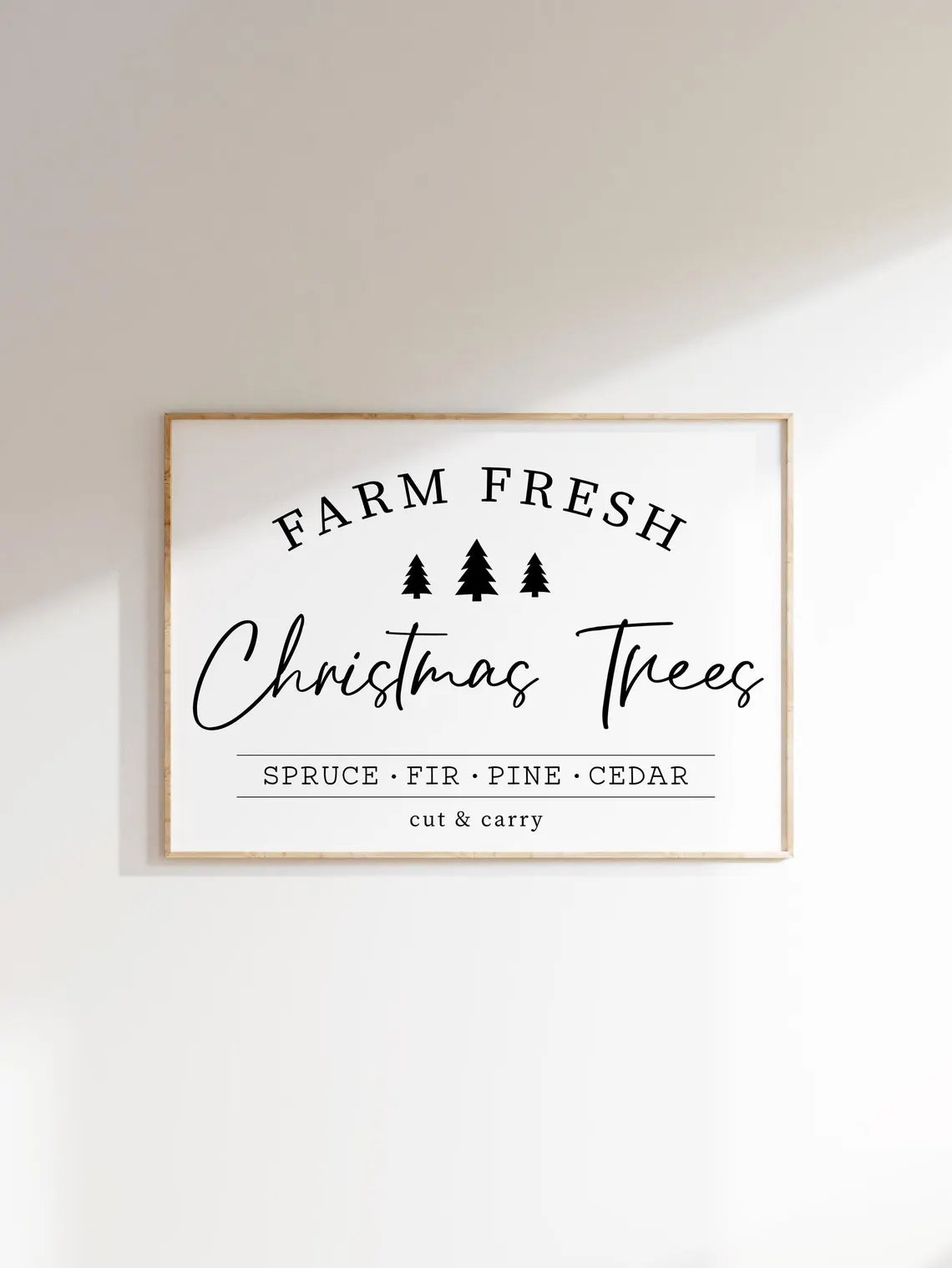 Poster "Farm Fresh Christmas Trees"