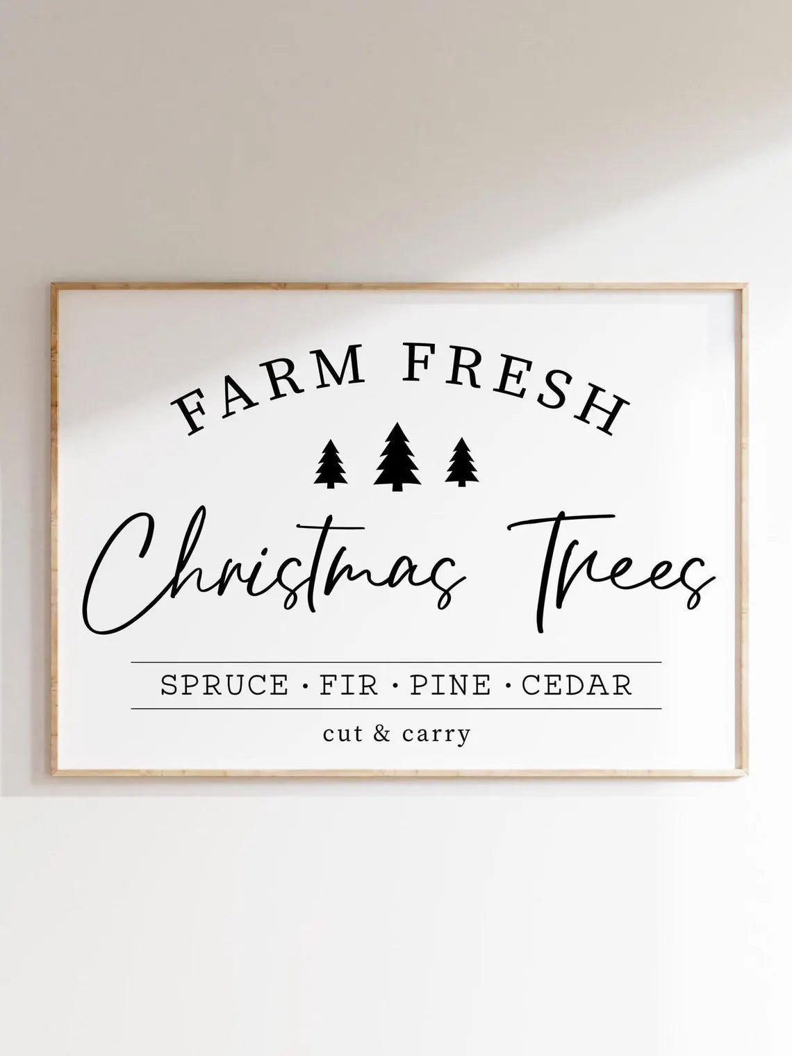 Poster "Farm Fresh Christmas Trees"