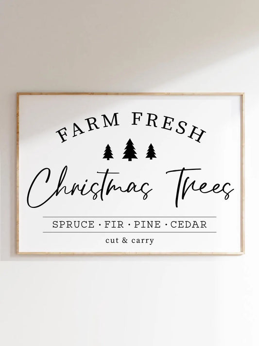 Poster "Farm Fresh Christmas Trees"
